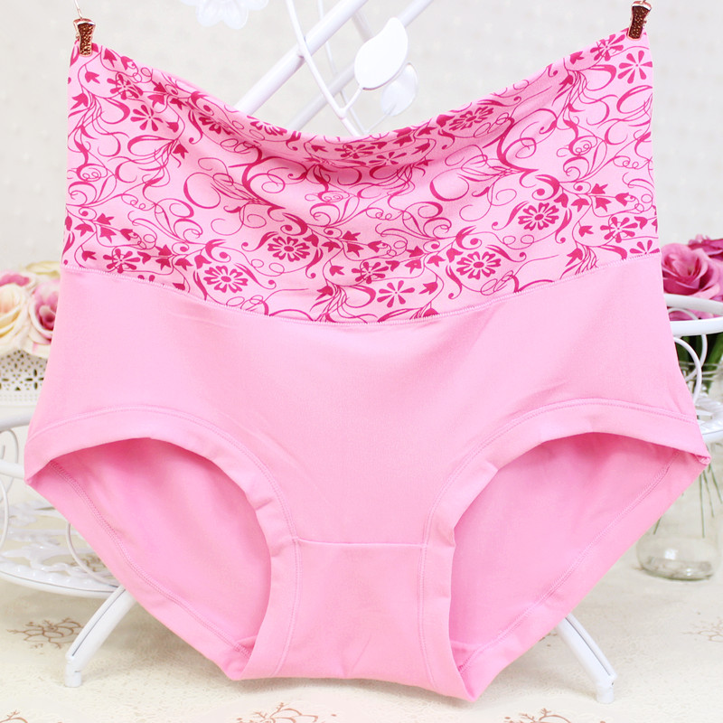 买4 女士大码高腰内裤产后收腹中老年加肥加大