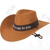 西部牛仔帽子男女遮阳帽，户外大沿太阳帽表演帽，情侣沙滩帽表白礼帽