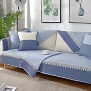 高档北欧简约沙发垫四季通用布艺时尚防滑坐垫，现代冬季皮沙发