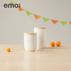 emoi简约陶瓷双层茶杯创意潮流个性带盖过滤杯子办公室茶水分离杯
