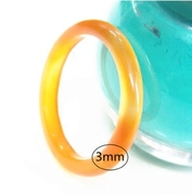 天然冰透玛瑙戒指男女，款红玉髓饰品戒指指环，两用玉饰细款