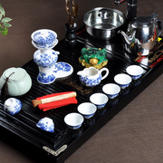 自动茶具茶盘配四合一抽水电磁炉 茶具套装陶瓷整套茶具否k-500-0