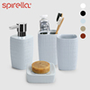 spirella简约北欧陶瓷，卫生间洗漱套件卫浴四件套装，浴室用品用具