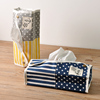棉麻创意纸巾盒卫生间防潮抽纸盒zakka布艺收纳盒，可爱餐巾纸巾套