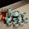 旅行茶具一壶两四六杯耐高温隔热红茶茶器，套装开片汝窑玻璃红茶泡