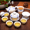 杰艺青花瓷玲珑茶具套装，陶瓷整套功夫茶具蜂窝，镂空茶壶茶杯盖碗