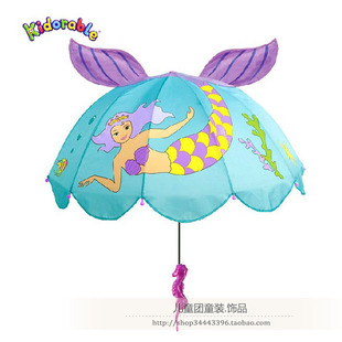 出口欧美品质kidorable美人鱼，儿童雨伞宝宝，晴雨伞遮阳童伞