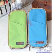 韩国简约大气卡包式笔袋 钱包式笔帘 中小学生文具袋笔包 手拿包