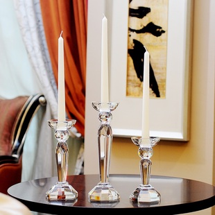 水晶蜡烛台欧式浪漫创意，婚庆婚礼烛光晚餐，餐桌烛台装饰摆件