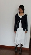 无细节夏款女装长裙波西米亚风白纱裙片式裁剪不规则摆155-165