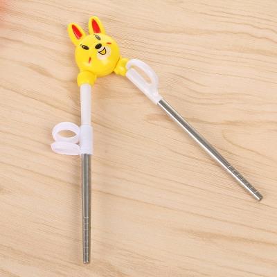 儿童餐具学习筷子兔耳朵筷子幼儿智能训练筷宝宝吃饭用的筷子