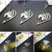 Fairy Tail妖精的尾巴金属水钻项链露西日本动漫吊坠钥匙礼物