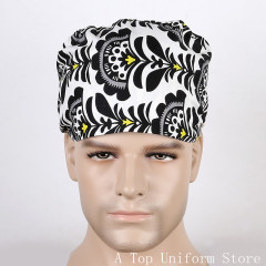 医护之星护士帽白色粉色加厚男女手术帽医生圆