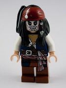 乐高lego加勒比海盗，人仔poc012僵尸版杰克船长，4181双表情
