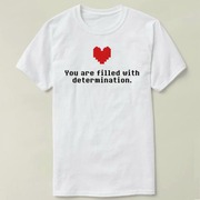 Determination heart个性 上衣 文化衫 DIY Tee 半袖 T-Shirt T恤