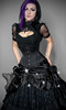 黑色束腰corset钢骨束身衣哥特式corset 宫廷塑身马甲塑身衣