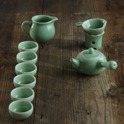定制青瓷冰裂茶具陶瓷，套装盖碗功夫，茶具茶杯茶壶茶具套装
