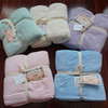 特 出口日本 马卡龙色超细纤维超强吸水快速柔软大浴巾婴儿毯