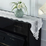 欧式布艺钢琴罩通用型半罩简约现代防尘盖布田园风格长方钢琴盖巾