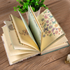 牛皮纸盒装A5欧式复古韩式日记本超厚笔记本盒装创意心情彩页本子