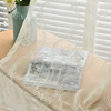 现代简约欧式白色窗纱帘卧室书房客厅梭织绣花窗帘布窗纱定制