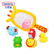 婴幼儿洗澡戏水玩具 小孩浴室洗澡玩具喷水长颈鹿青蛙鸭子大象猪