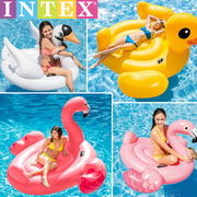 intex水上充气坐骑，玩具独角兽游泳圈火烈鸟成人，浮排座骑儿童泳具