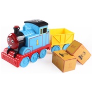 乐飞 5891汤姆小火车头套装大号儿童玩具惯性汽车男孩列车模型