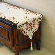 台桌布茶几美u甲梳妆电视柜盖布蕾丝家用布艺桌布长方形欧式客厅