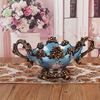 创意欧式茶几时尚干水果盘树脂客厅家居装饰品结婚现代茶几