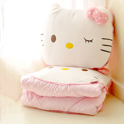 粉猫抱枕空调被抱枕两用办公室，沙发飘窗，靠垫靠枕午睡枕午休被礼物
