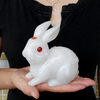 工艺品玉兔摆件十二生肖兔子创意，饰品结婚小白兔，白玉兔子摆设