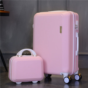 行李箱女粉色少女心网红ins潮，拉杆箱小型20寸密码旅行皮箱男学生
