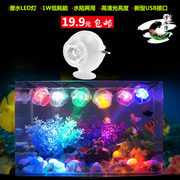 鱼缸led潜水灯水陆灯水族箱，节能灯造景布景装饰龟缸照明迷你灯1w