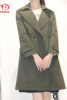 伊锦都国际大衣v81651收腰女外套时尚军绿、米色，、粉色都市风衣