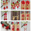 新娘耳环长款结婚超仙红色，气质夹耳夹无耳洞韩式中式流苏花朵配饰
