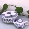 潮州瓷都骨瓷旅行茶具便携工夫茶具功夫茶具冲罐整套青花瓷陶瓷