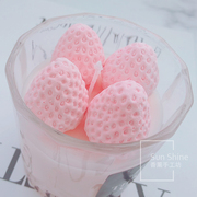 手工diy草莓香薰石膏香薰蜡烛硅胶模具3D草莓翻糖蛋糕手工皂模具
