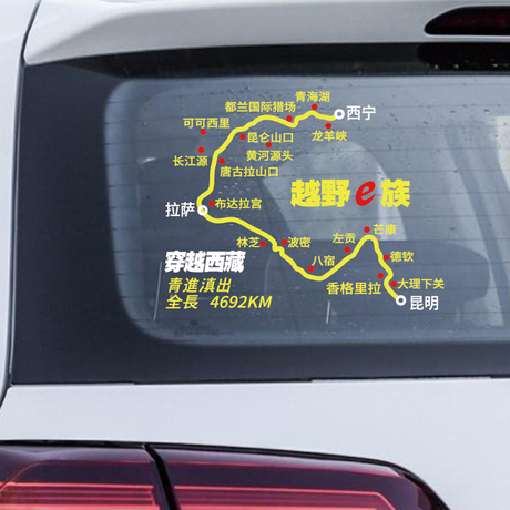赛道车贴