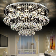led吊线水晶灯圆形客厅灯大厅，餐厅水晶吊线，灯吸顶灯1米600800cm
