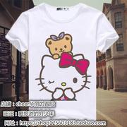 hello kitty 卡通可爱夏季短袖t恤女 韩国潮牌女装衣服凯蒂猫