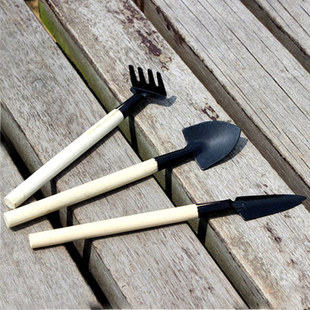 绿植小盆栽园艺工具三件套铲子，耙子锹多肉组合养花工具小铲子