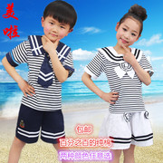 儿童海军套装水手服男女童，小海军舞蹈演出服，幼儿园园服校服夏