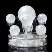 原石天然白水晶(白水晶)七星阵球摆件有求必应家居开业工艺办公室