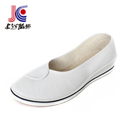 白色帆布鞋护士鞋内增高低帮女布鞋白色平底妈妈鞋子休闲鞋子2015
