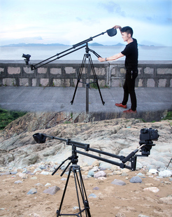 阳光摄像摇臂 60D8005D23摄像机单反DV婚庆微电影 便携小摇臂二代