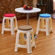 塑料凳子 简约时尚家用高凳成人小板凳 餐桌凳 换鞋凳圆凳
