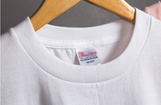 外贸日单纯棉白色打底衫，男女圆领短袖t恤潮班服文化衫团体服订制