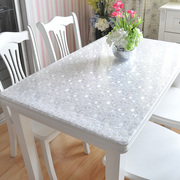 pvc防水防烫桌布软，塑料玻璃透明餐桌布桌垫免洗茶几垫台布