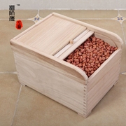 桐师傅 炭化桐木保鲜米桶10kg日式实木储米箱防虫储米缸厨房米柜